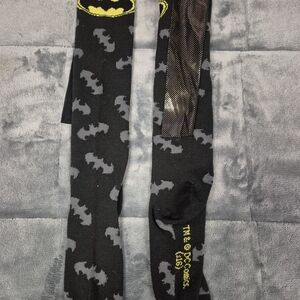Black and Gray Batman Logo Socks